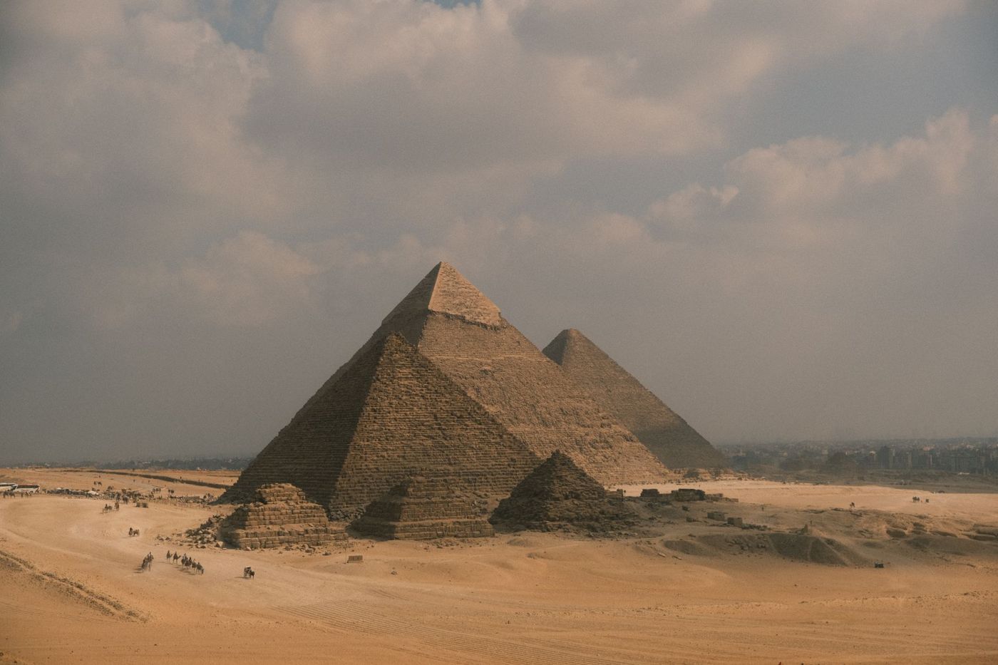 The Pyramid of Khufu from the northeast in late afternoon light