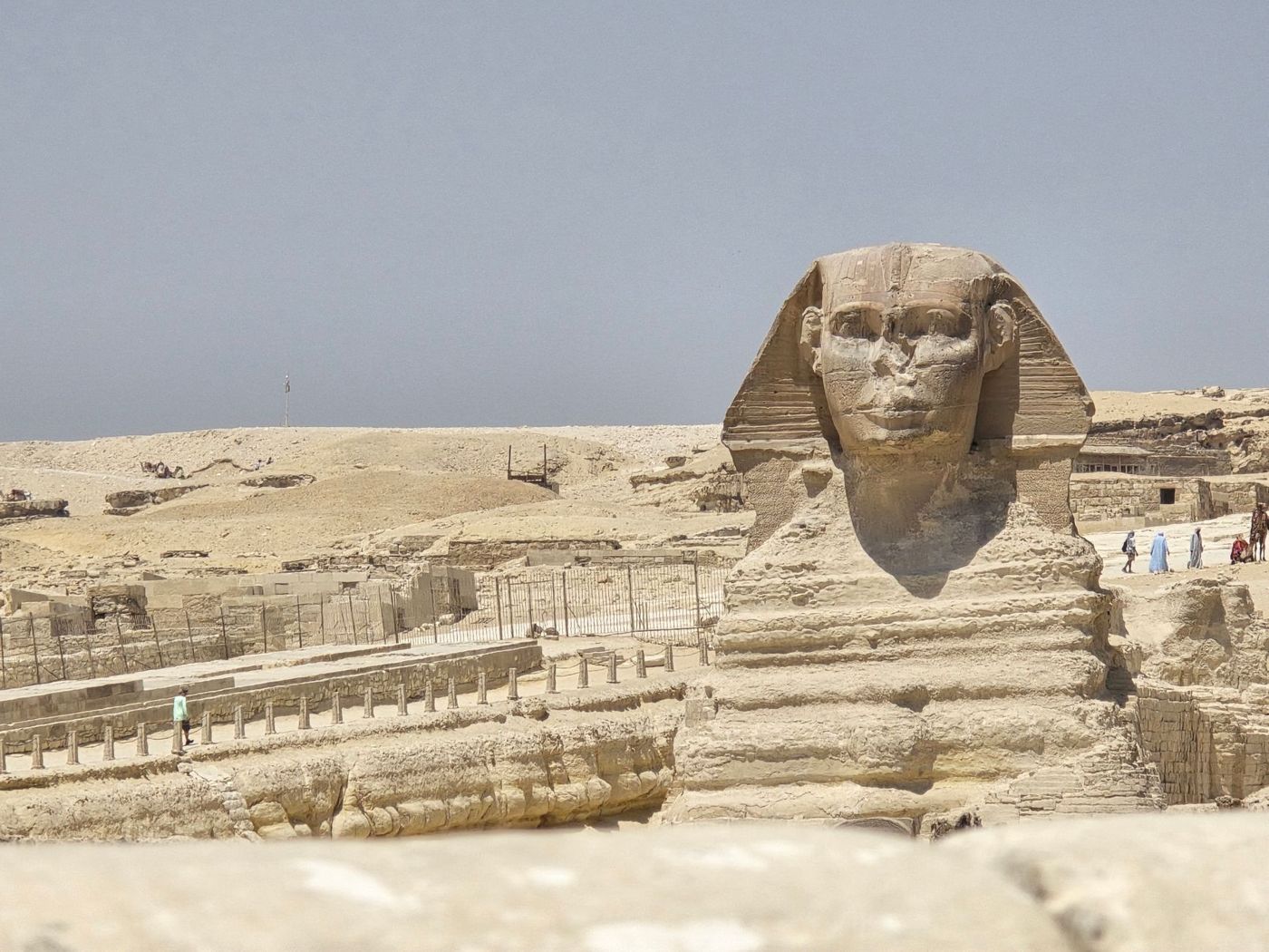 Le Sphinx aujourd'hui, entièrement dégagé dans sa fosse